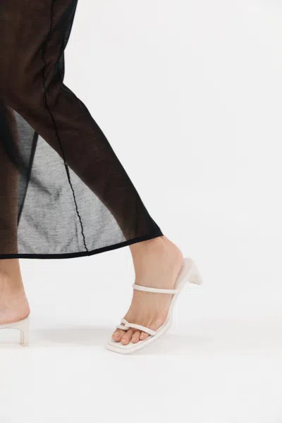 St Agni Loop Heel In White