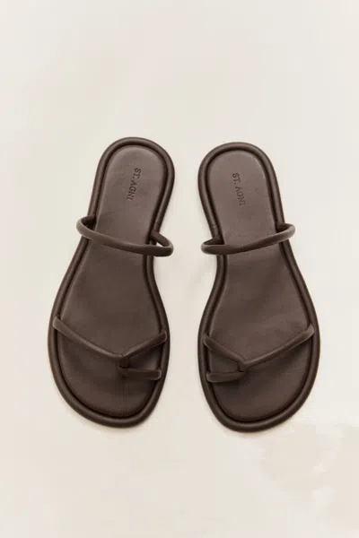 St Agni Loop Slides In Brown