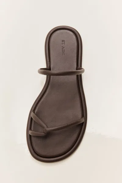 St Agni Loop Slides In Brown
