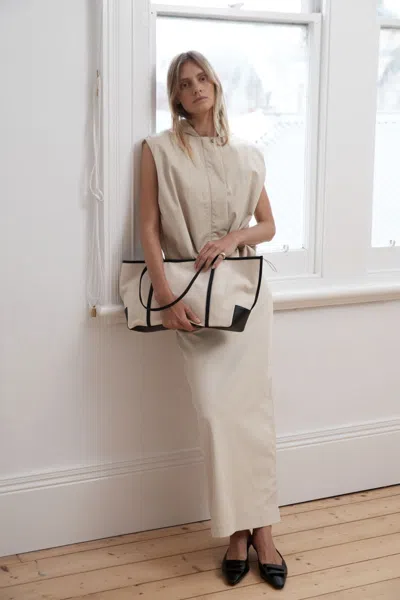 St Agni Minimal Column Skirt In Gray