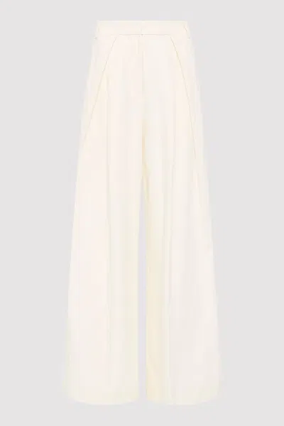 St Agni Minimal Fold Trousers In White