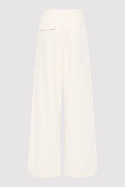 St Agni Minimal Fold Trousers In White