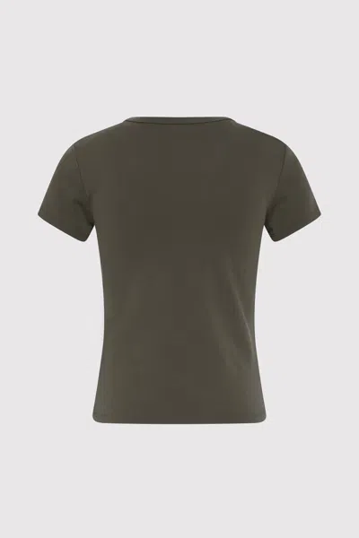 St Agni Organic Cotton Baby Tee In Khaki In Brown