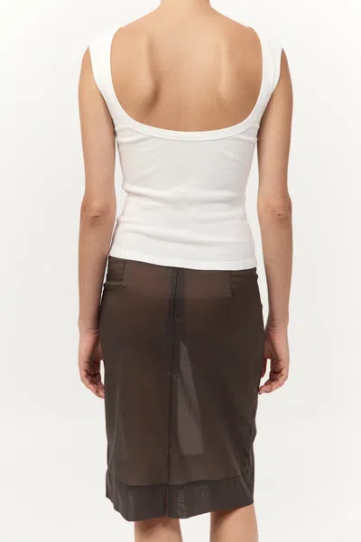 St Agni Organic Cotton Ballerina Top In White