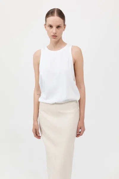 St Agni Organic Cotton Boxy Tank In White