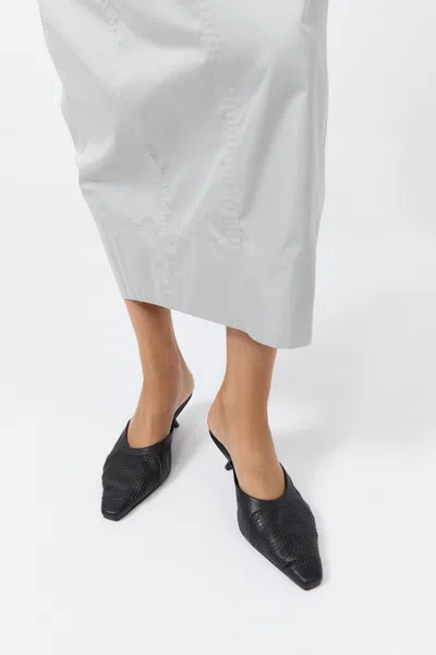 St Agni Perforated Heel In Black