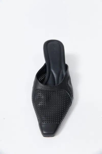 St Agni Perforated Heel In Black