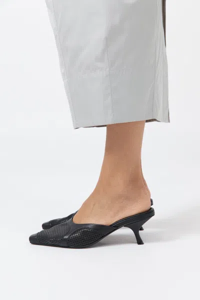 St Agni Perforated Heel In Black