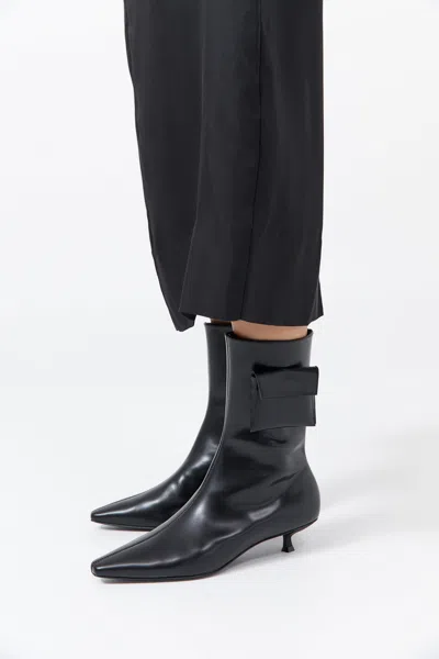 St Agni Petit Pouch Boot In Black