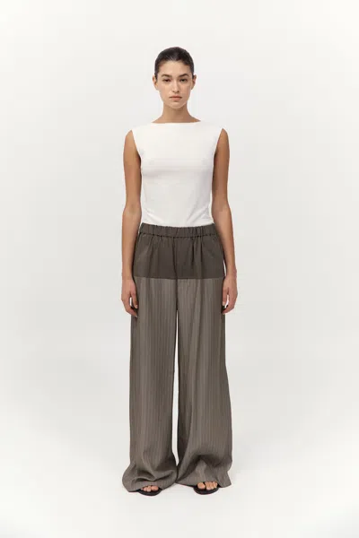 St Agni Relaxed Splice Pants In Gray
