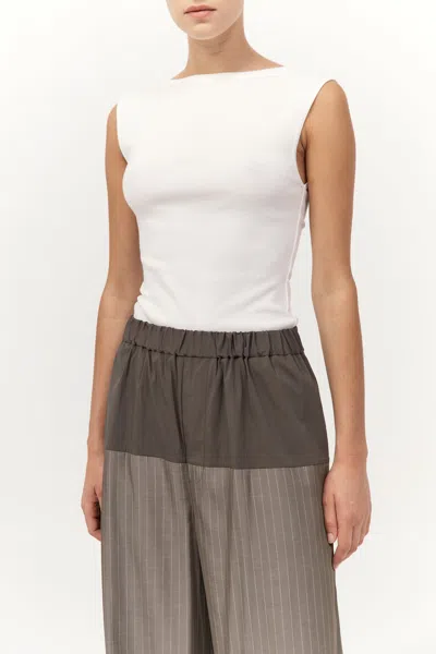 St Agni Relaxed Splice Pants In Gray