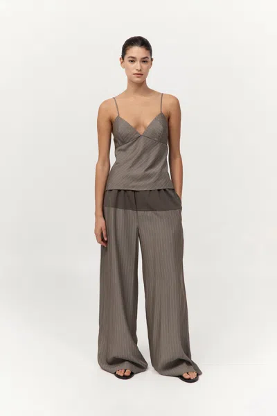 St Agni Relaxed Splice Pants In Gray