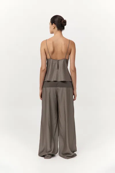 St Agni Relaxed Splice Pants In Gray