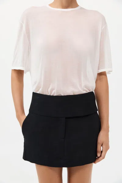 St Agni Sheer Oversized Tee In White