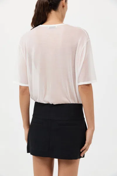 St Agni Sheer Oversized Tee In White