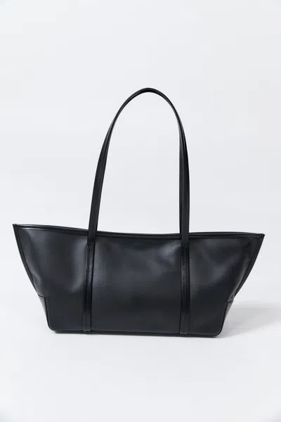 St Agni Slim Bateau Tote In Black