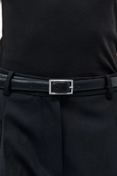 St Agni Slim Belt In Black