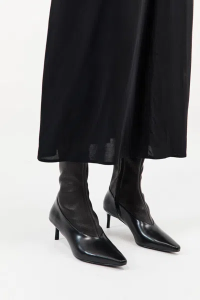 St Agni Sock Ankle Boot In Black