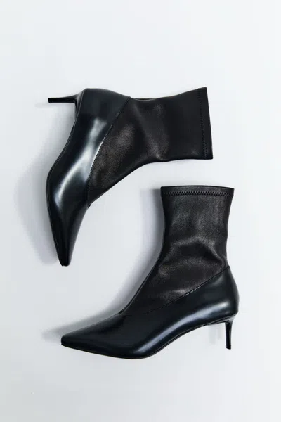 St Agni Sock Ankle Boot In Black