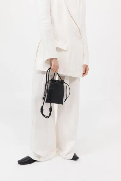 St Agni Soft Drawstring Pouch In Black