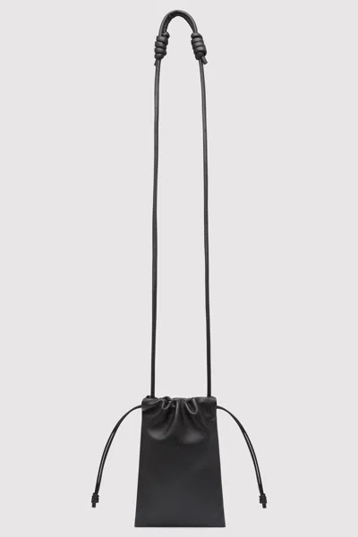 St Agni Soft Drawstring Pouch In Black