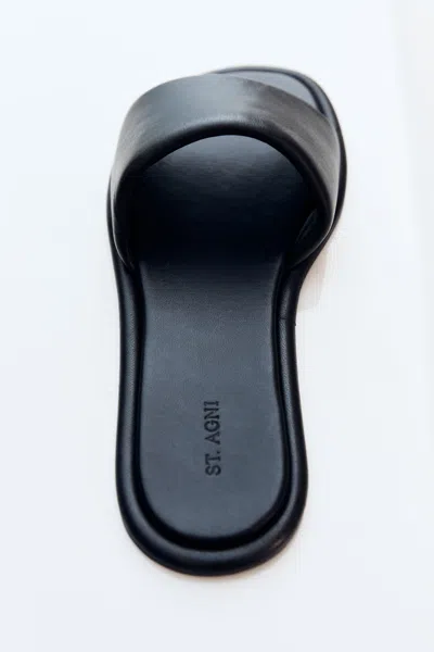 St Agni Soft Slipper In Black