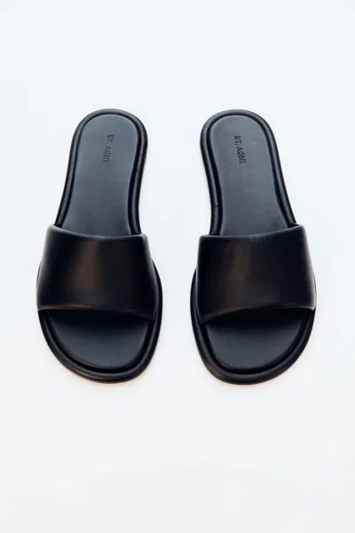 St Agni Soft Slipper In Black
