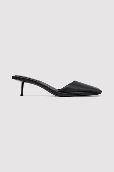 St Agni Soft Square Toe Heel In Black