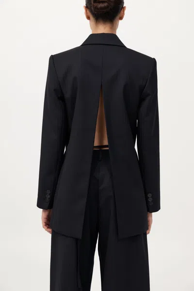 St Agni Split Back Blazer In Black
