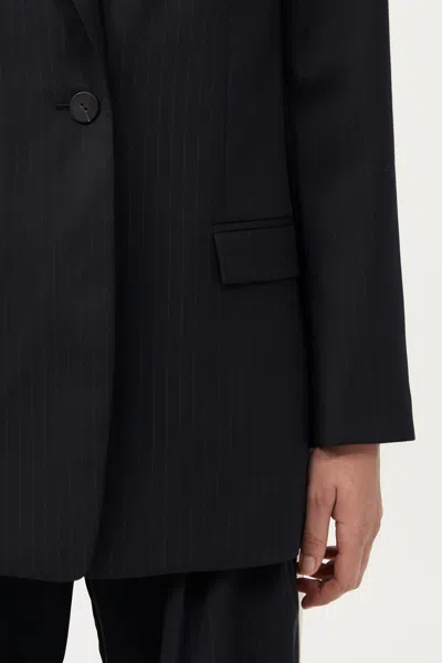 St Agni Split Back Blazer In Black