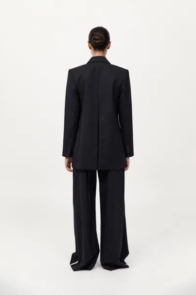 St Agni Split Back Blazer In Black