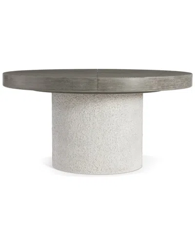 Bernhardt Monolith Round Dining Table In Gray