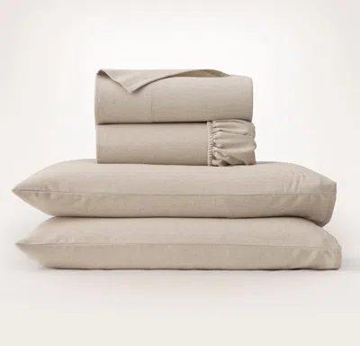 Boll & Branch Flannel Sheet Set In Neutral