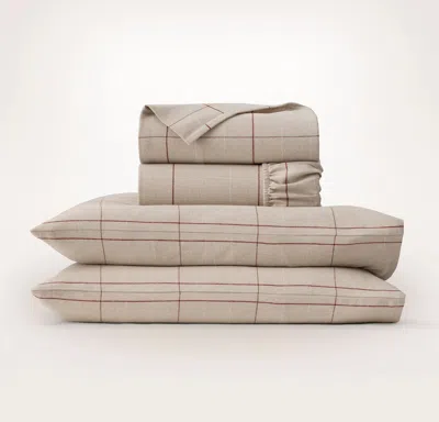 Boll & Branch Flannel Sheet Set In Brown