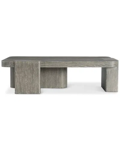 Bernhardt Monolith Open Base Cocktail Table In Gray