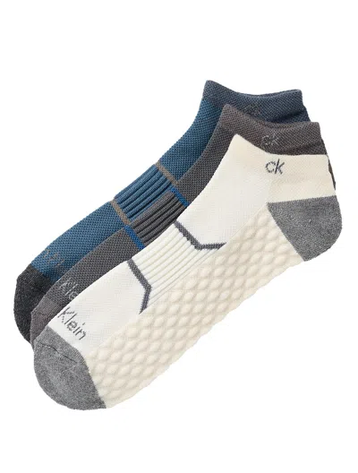 Calvin Klein No Show Socks, Pack Of 3 In Multi