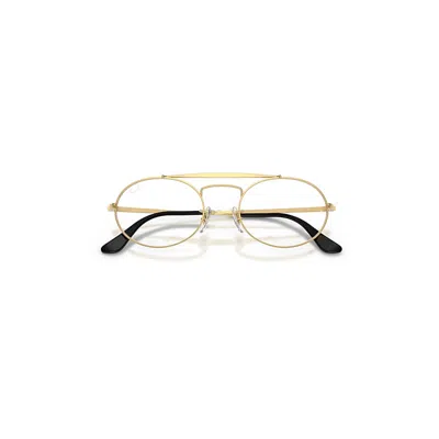 Ray Ban Rb3775vm Optics Scuderia Ferrari Collection Eyeglasses Legend Gold Frame Clear Lenses Polarized 51-2 In Gold