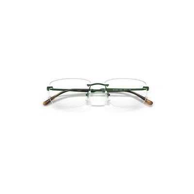 Ray Ban Rb3768v Optics Eyeglasses Green Frame Clear Lenses Polarized 56-17 In Green