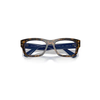 Ray Ban Joseph Optics Eyeglasses Havana Grey On Gradient Blue Frame Demo Lens Lenses Polarized 55-20