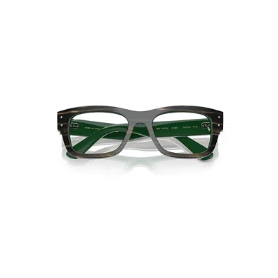 Ray Ban Joseph Optics Eyeglasses Striped Green On Green Frame Demo Lens Lenses Polarized 55-20