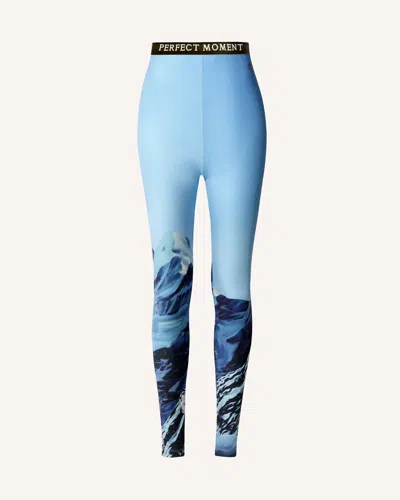 Perfect Moment Printed Stretch-jersey Leggings In Green
