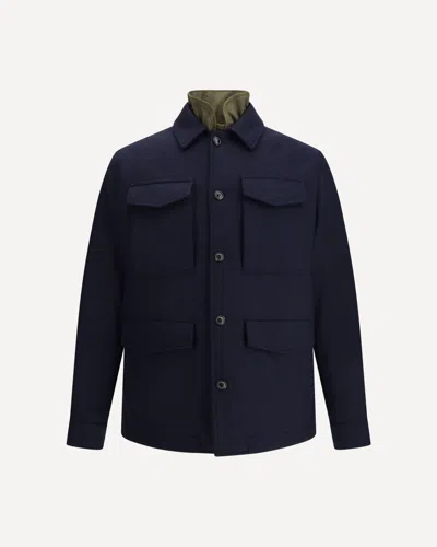 Valstar Button-fastening Flap-pocket Jacket In Blue