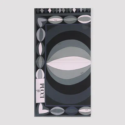 Pucci Patterned Scarf Scarves And Foulards Multicolor In Gray