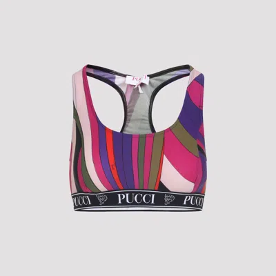 Pucci Abstract-print Sporty Bra In Multi