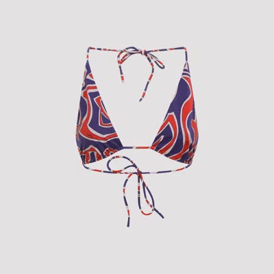 Pucci Triangle Top Adjustable Strap Bikini Set In Multi