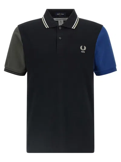 Comme Des Garçons Comme Des Garcons X Fred Perry Short-sleeved Polo Shirt In Black