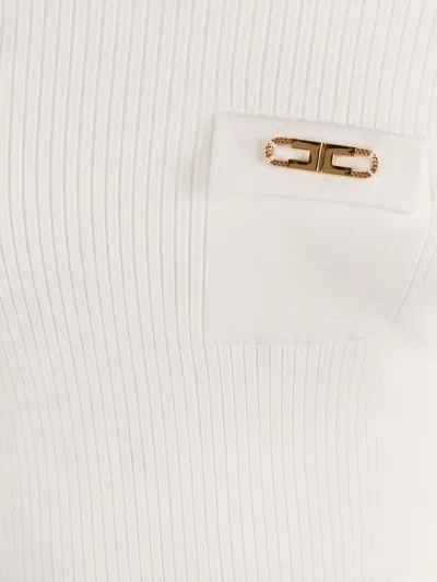 Elisabetta Franchi Girocoll In White