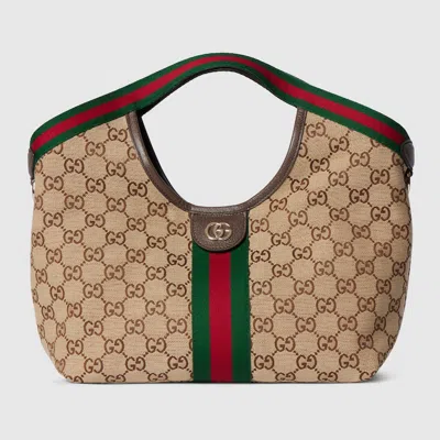 Gucci Giglio Gg Canvas Small Tote Bag In Neutral