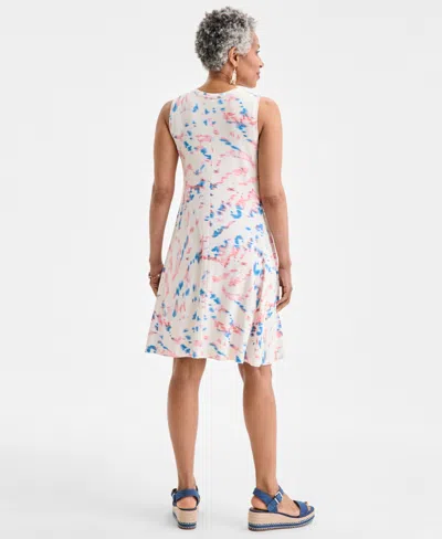 Style & Co Women's Printed Sleeveless Flip-flop Dress, Exclusively At Macy's In Multi
