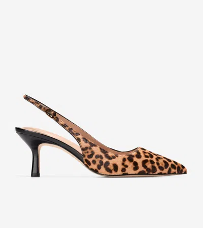 Cole Haan Women's Hansell Animal Print Calf Hair Slingback Pumps In Multi